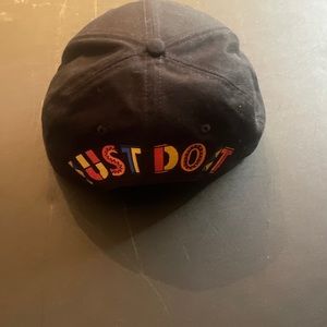 Nike Just Do It Snap Back Cap Hat Black 1 Size